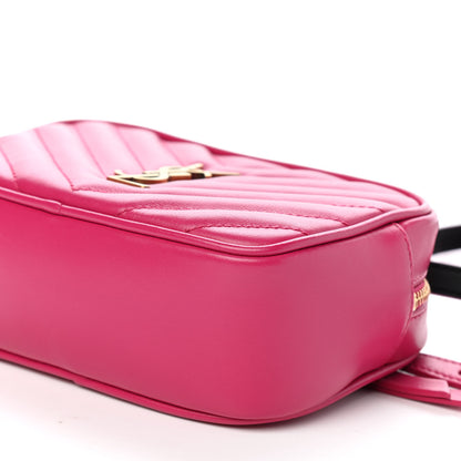 Saint Laurent Calfskin Matelasse Monogram Lou Belt Bag Bright Pink 9 of 9