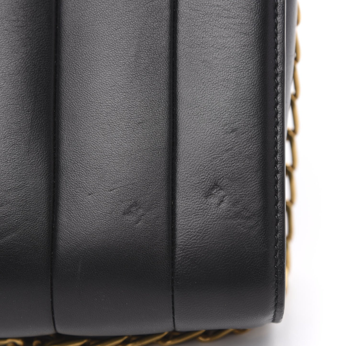 Lambskin Quilted Shoulder Bag Black