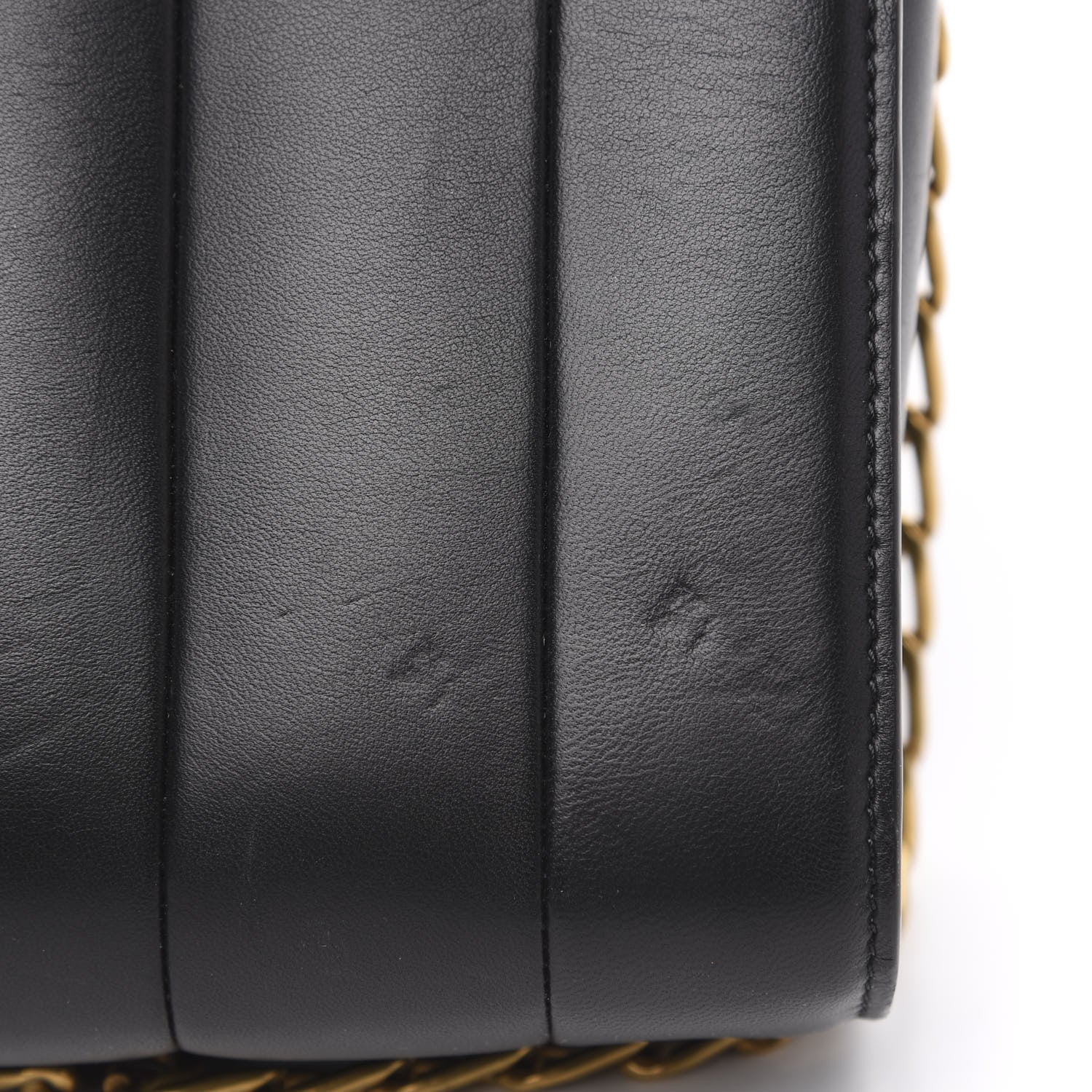 Celine Lambskin Quilted Shoulder Bag Black 11 of 12