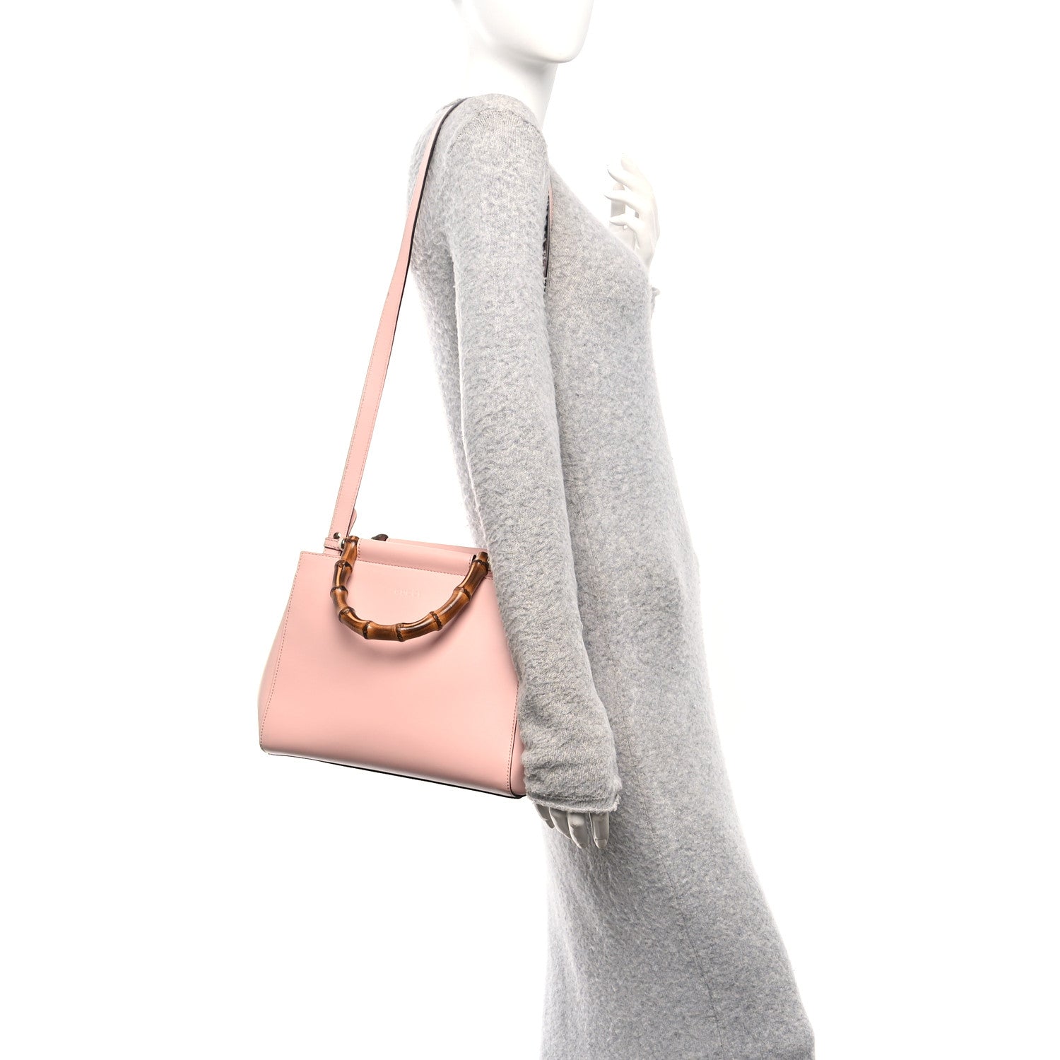 Gucci Nappa Bamboo Small Nymphaea Top Handle Bag Perfect Pink Perfect Pink 2 of 10