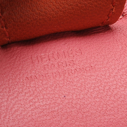 Hermes Milo Lambskin Grigri Rodeo Bag Charm PM Rose Azalee Cornaline Bleu De Malte 4 of 5