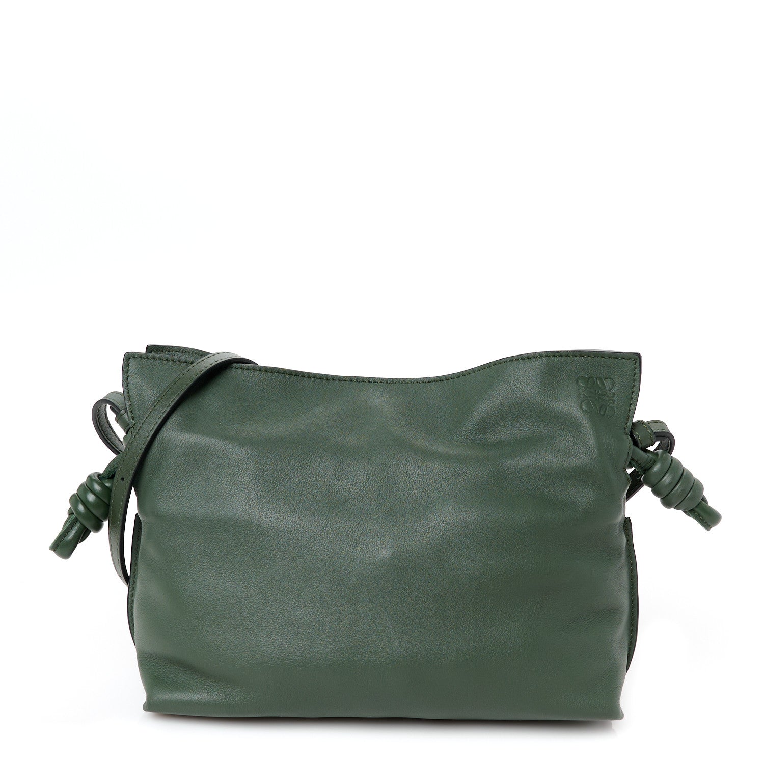 Loewe Calfskin Mini Flamenco Knot Bag Khaki 1 of 10
