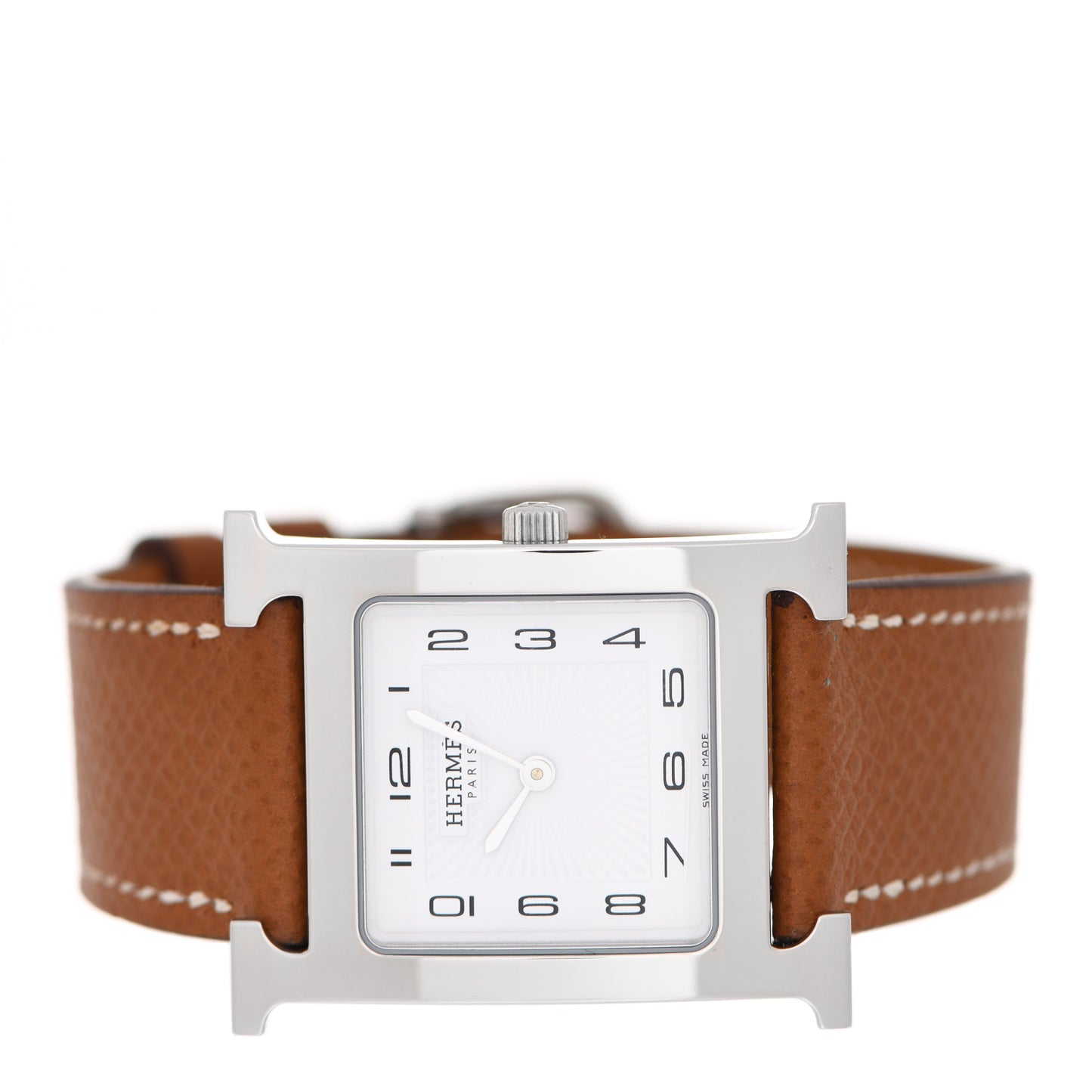 Stainless Steel Epsom 26mm Heure H Hour Quartz Watch Gold