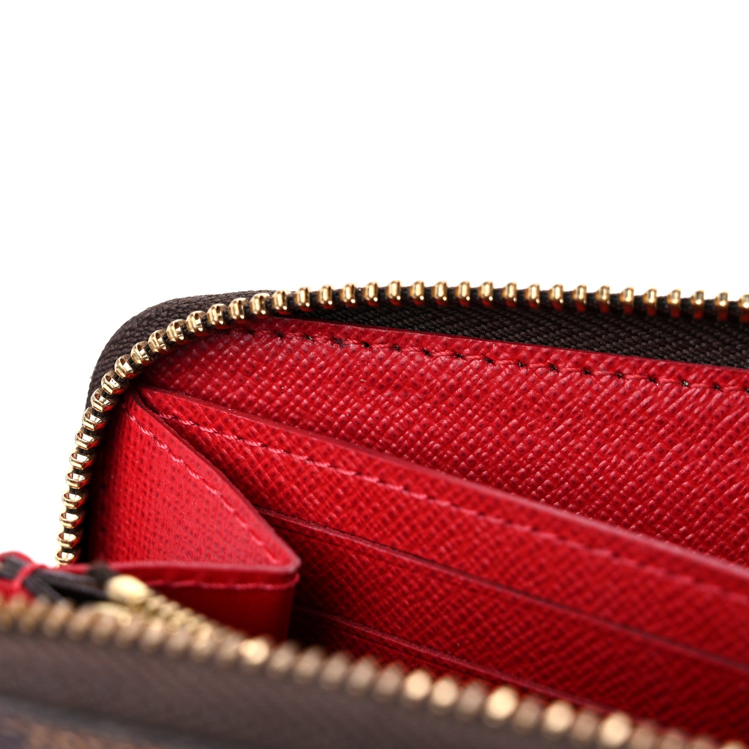 Louis Vuitton Damier Ebene Clemence Wallet Cherry 18 of 19