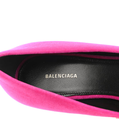 Balenciaga Velvet De Soie Pumps 35 Rose Fuchsia 7 of 9