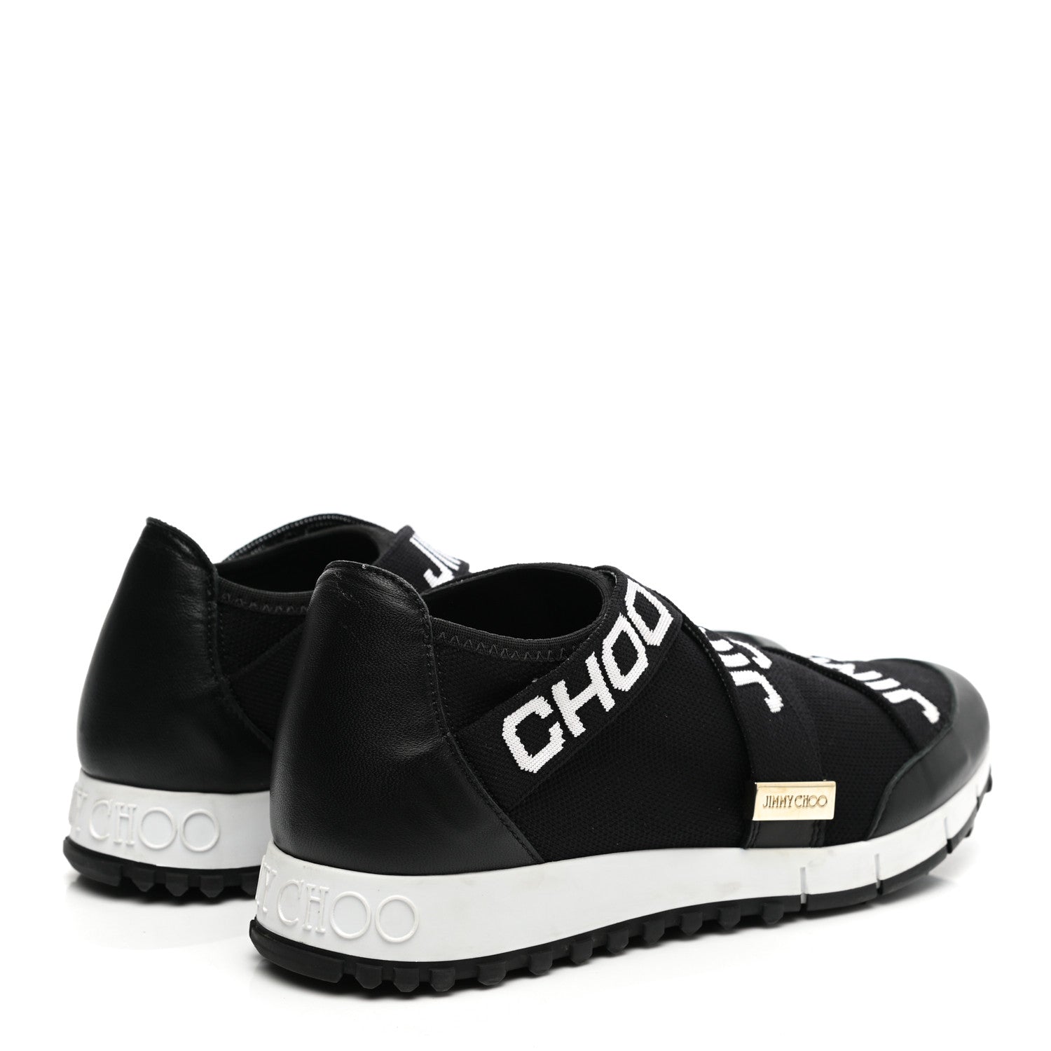 Jimmy Choo Nappa Knit Toronto Slip-On Sneakers 37 Black 4 of 9