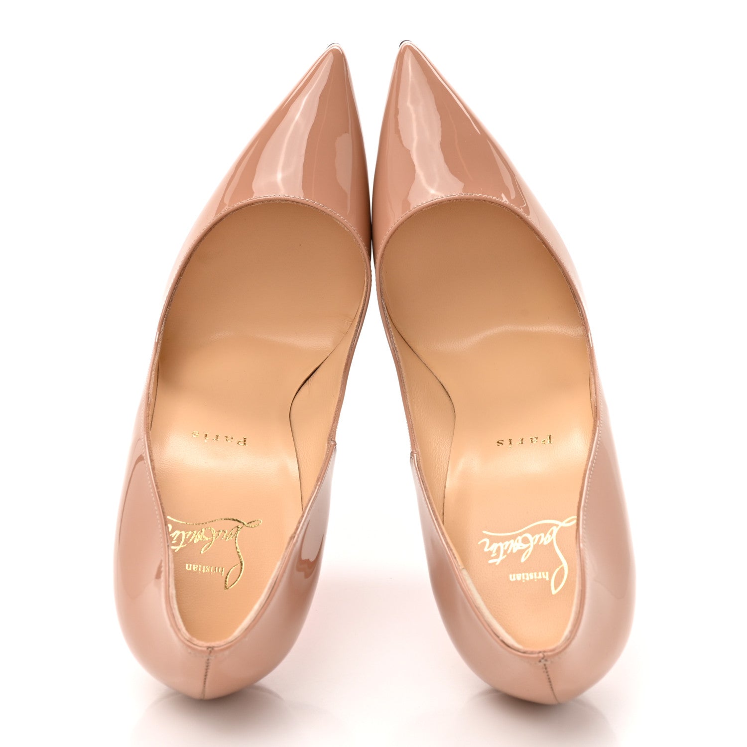 Christian Louboutin Patent So Kate 120 Pumps 40 Nude 2 of 9