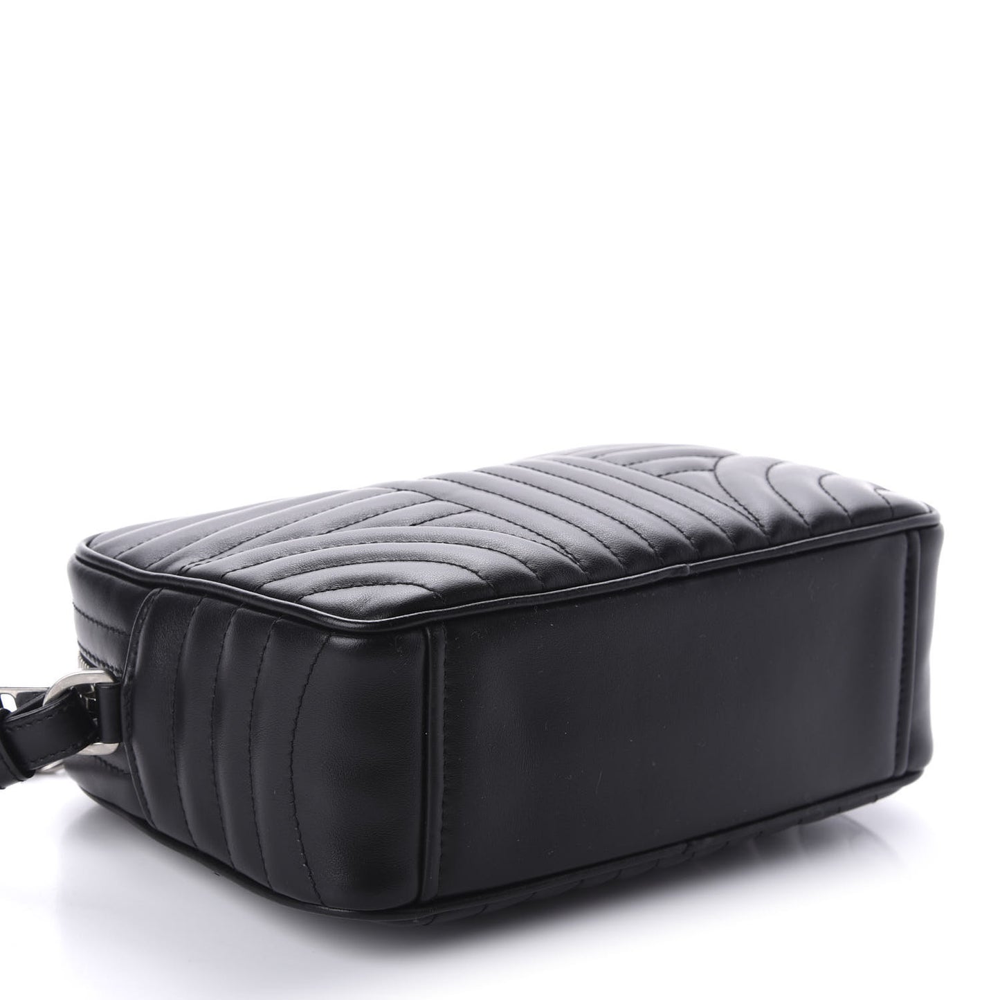 Soft Calfskin Diagramme Crossbody Bag Black