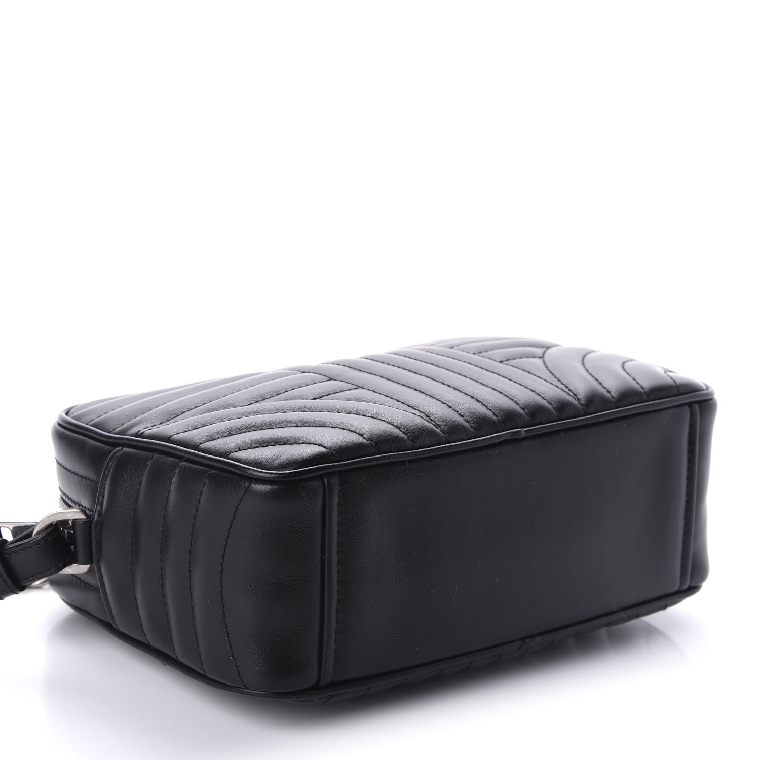 Prada Soft Calfskin Diagramme Crossbody Bag Black 4 of 9