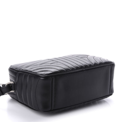 Prada Soft Calfskin Diagramme Crossbody Bag Black 4 of 9