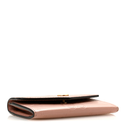 Gucci Calfskin Jumbo GG Embossed Snap Wallet Soft Pink 4 of 9