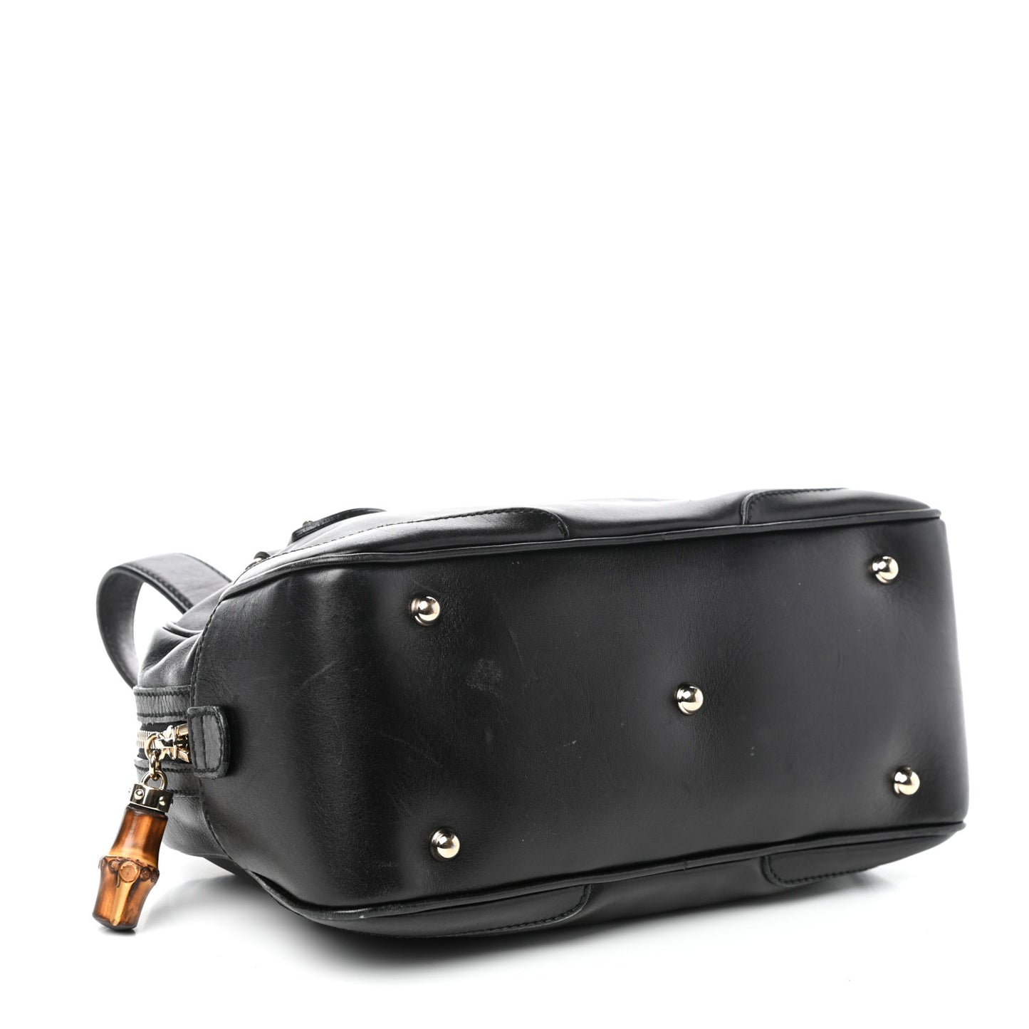Calfskin Bamboo Boston Black