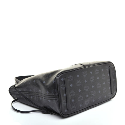 MCM Visetos Medium Liz Reversible Shopper Tote Black 6 of 15