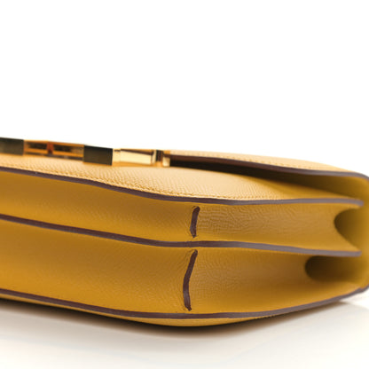 Hermes Epsom Constance 18 Jaune Ambre 10 of 14