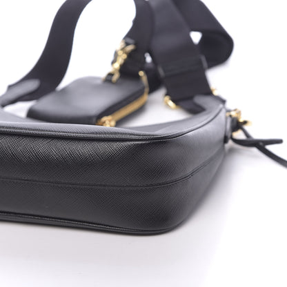 Prada Saffiano Lux Re-Edition 2005 Shoulder Bag Black 9 of 10