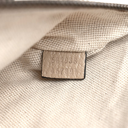 Gucci GG Supreme Monogram Textured Calfskin Web Retro Interlocking G Belt Bag Beige Mystic White Oatmeal 7 of 9