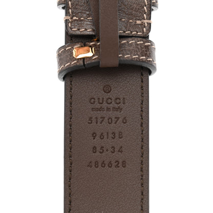 Gucci GG Supreme Monogram Web Small Ophidia Belt Bag 85 34 Dark Brown 8 of 11