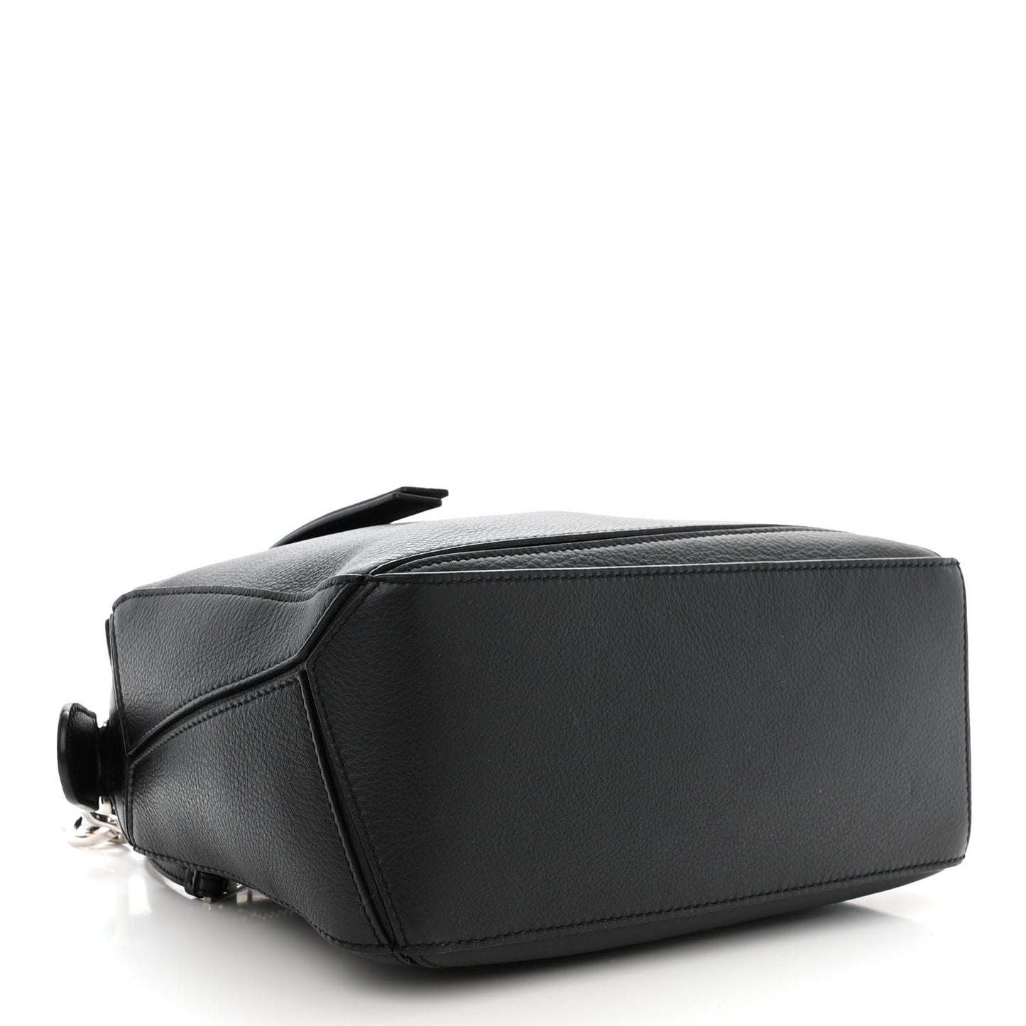 Calfskin Small Puzzle Bag Black