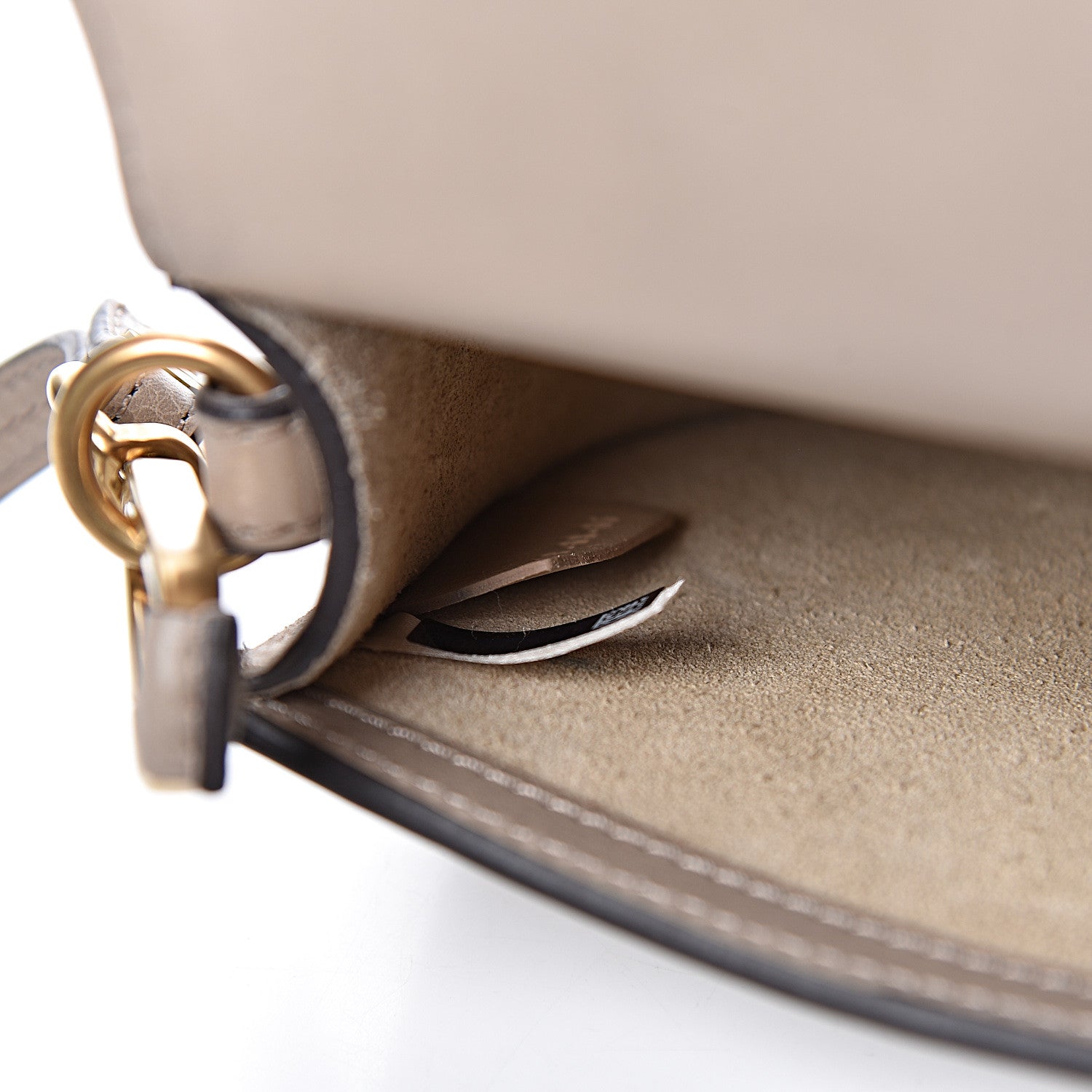 Chloe Calfskin Suede Small Nile Bracelet Bag Motty Grey 7 of 10