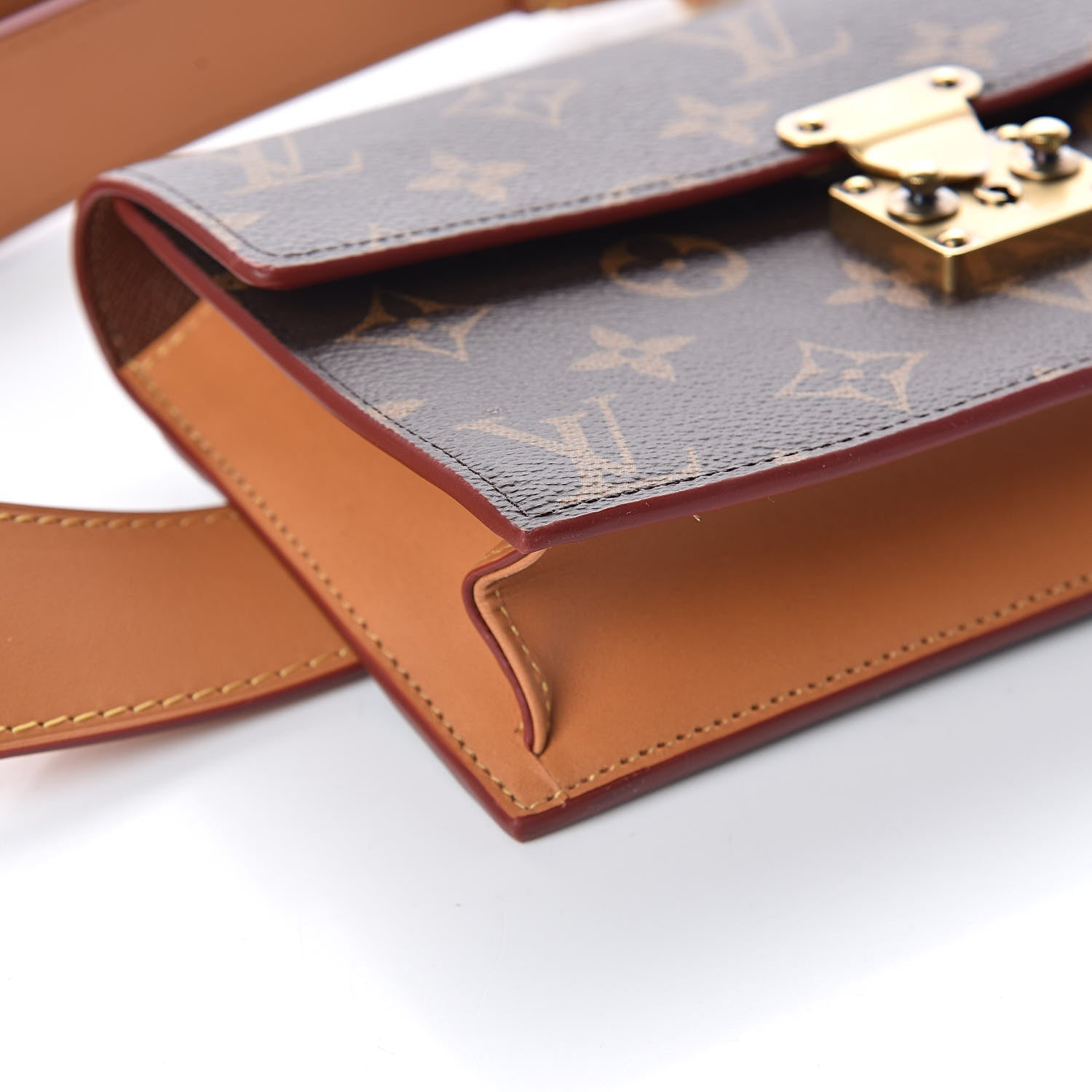 Louis Vuitton Monogram S Lock Belt Pouch MM 9 of 10
