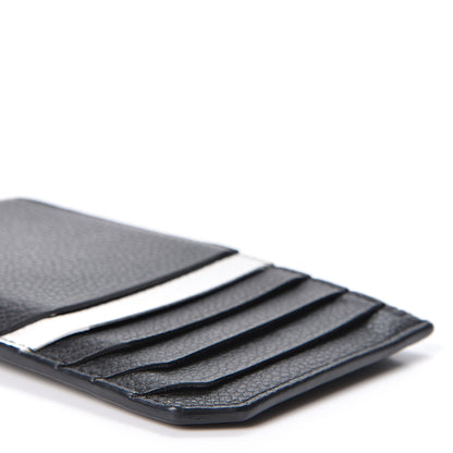 Saint Laurent Grained Calfskin 5 Fragments Zip Pouch Card Holder Black 5 of 9