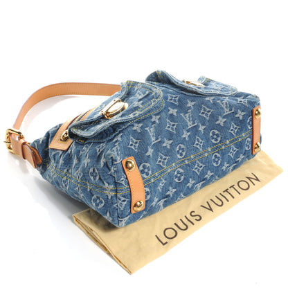 Louis Vuitton Monogram Denim Baggy PM Blue 4 of 8