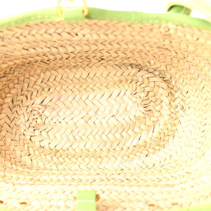 Jacquemus Raffia Suede Le Petit Panier Soli Green 4 of 9