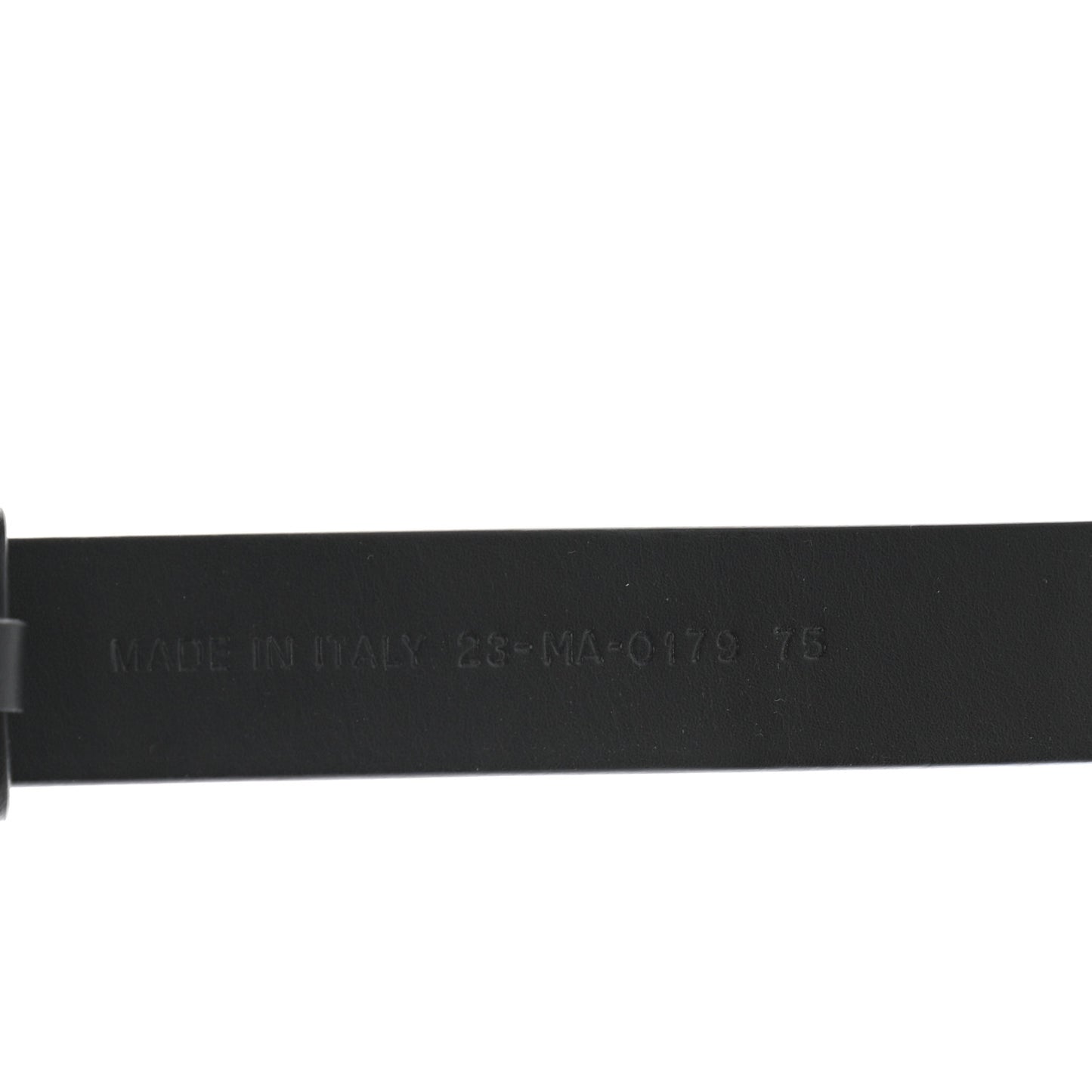 Calfskin Saddle Belt 75 Black