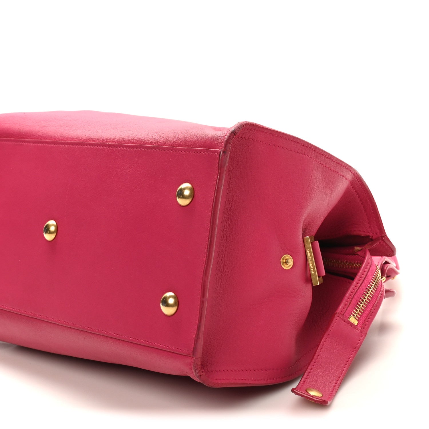 Saint Laurent Calfskin Small Classic Y Cabas Fuchsia 9 of 14
