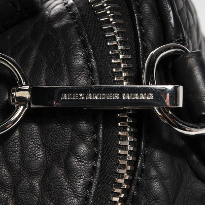Alexander Wang Pebbled Lambskin Inside Out Rockie Black Clear Resin Hardware 7 of 7