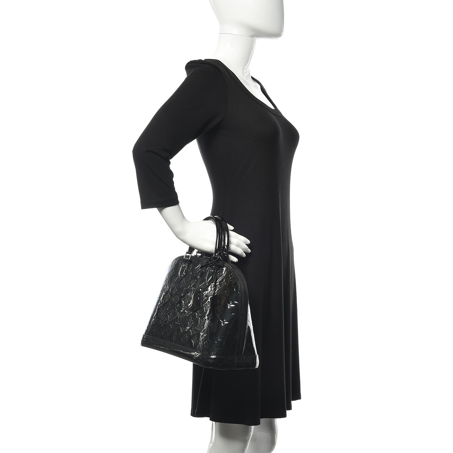 Louis Vuitton Vernis Alma PM Noir Magnetique 2 of 10