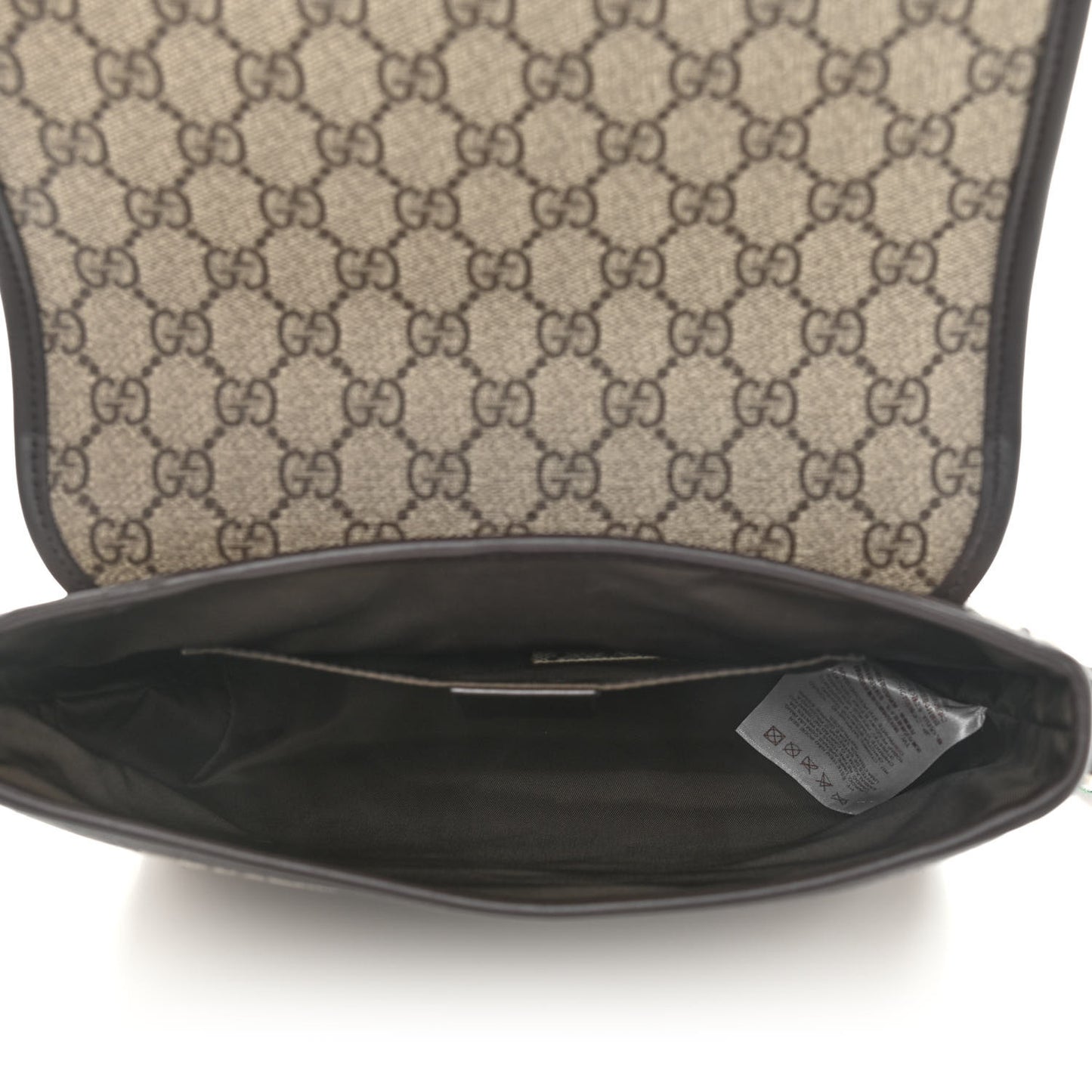 GG Supreme Monogram Web Childrens Crossbody Bag Beige Black