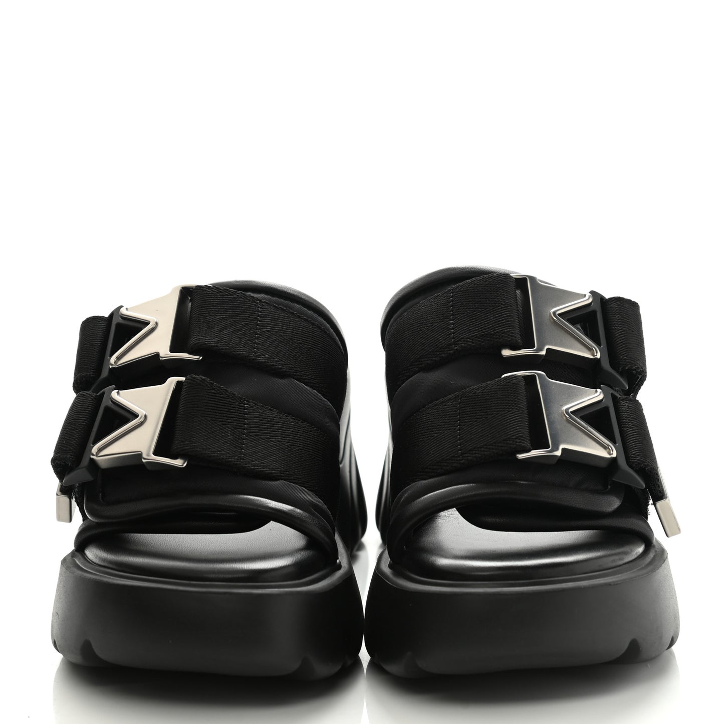 Nappa Flash 80mm Sandals 36 Black