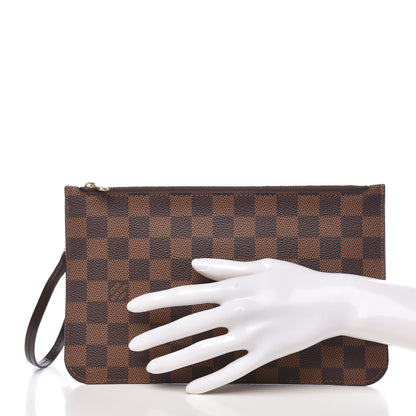 Louis Vuitton Damier Ebene Neverfull MM GM Pochette 2 of 11
