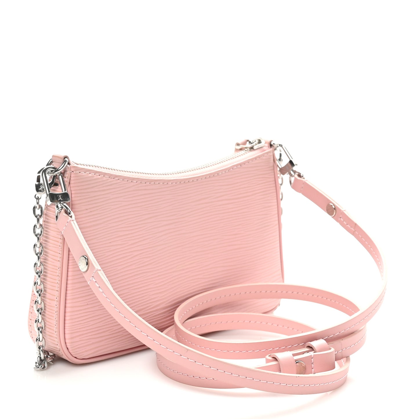 Epi Easy Pouch On Strap Rose Ballerine