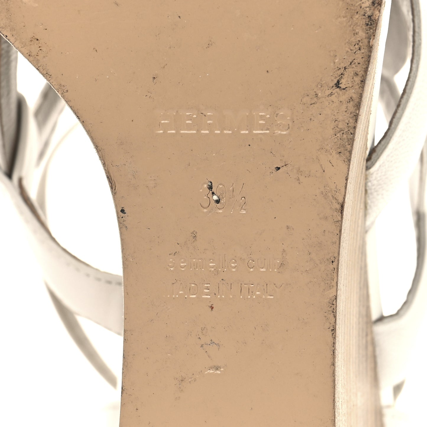 Nappa Brisbane Wedge Sandals 39.5 White