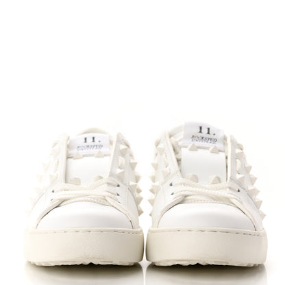 Valentino Garavani Calfskin Rockstud Untitled Open Sneakers 37 White 2 of 15