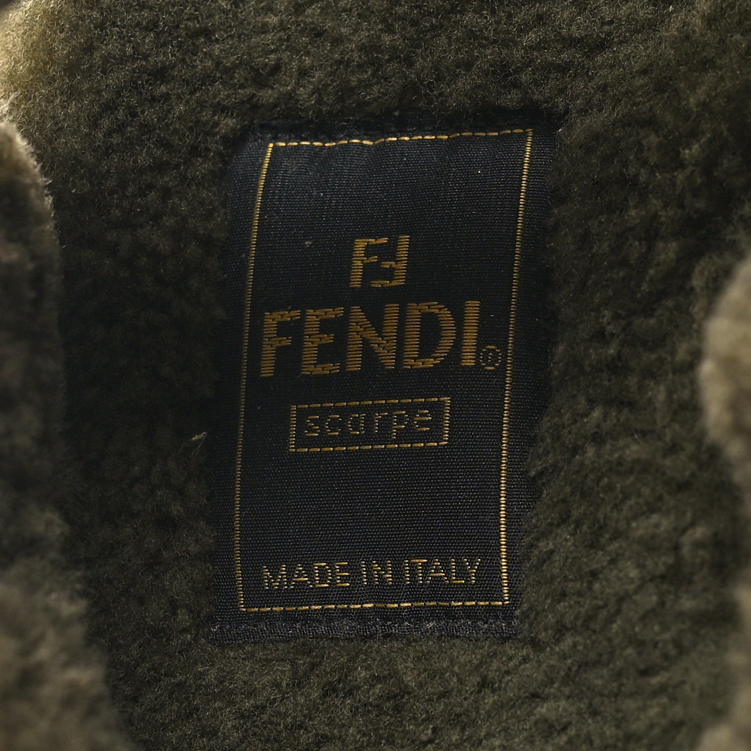 Fendi Shearling FF Fendi Feel Sandals 39 Illinois Military 8 of 8