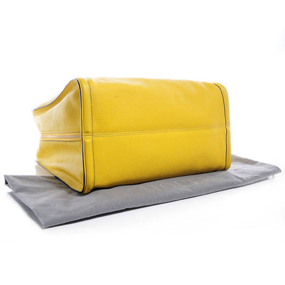 Alexander McQueen Leather Padlock Skull Tote Yellow 4 of 8
