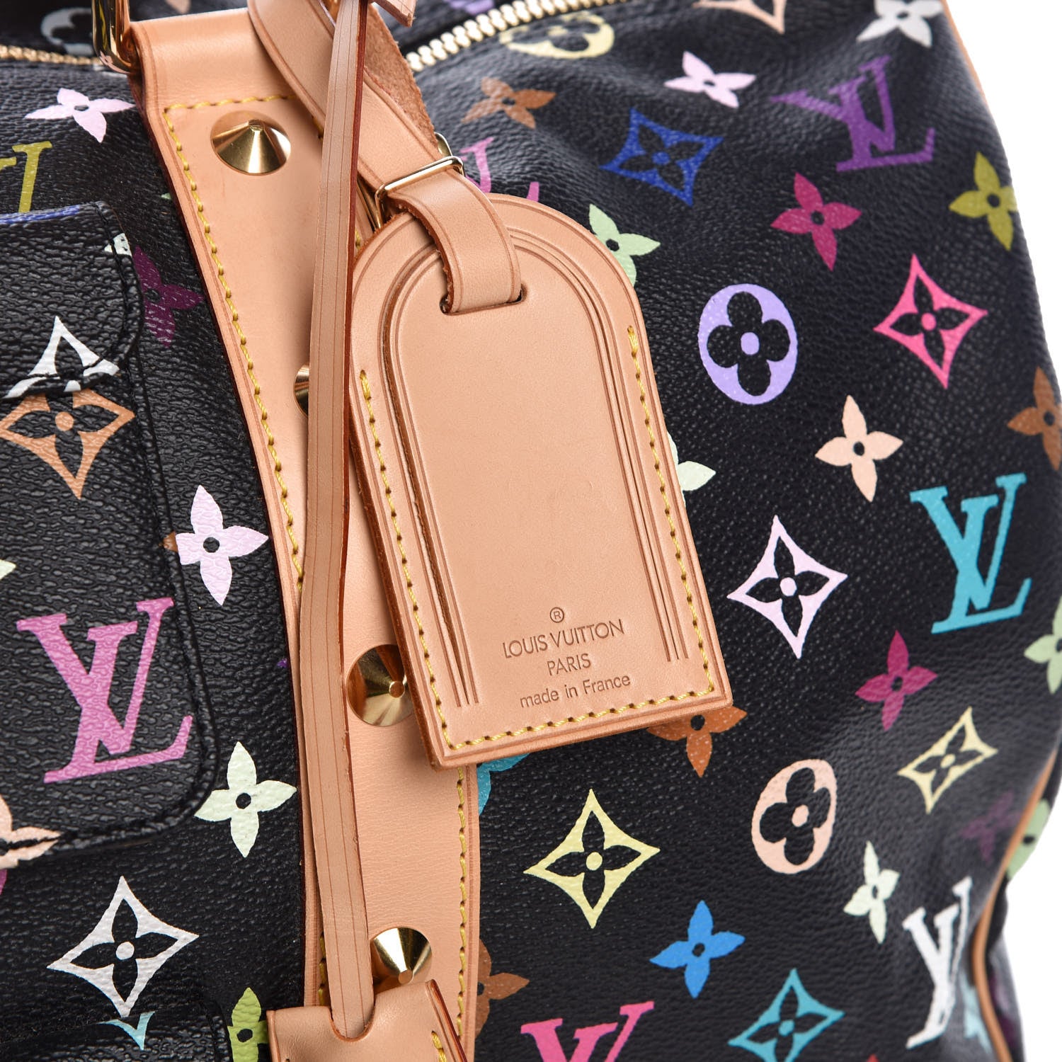 Louis Vuitton Monogram Multicolor Keepall 45 Black 9 of 9