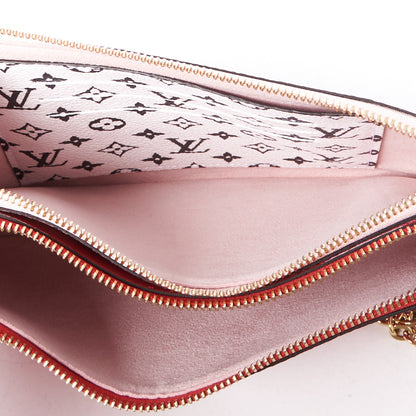 Louis Vuitton Monogram Giant Double Zip Pochette Rouge 8 of 8