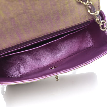 Chanel Iridescent Lambskin Quilted Mini Rectangular Flap Purple 5 of 10
