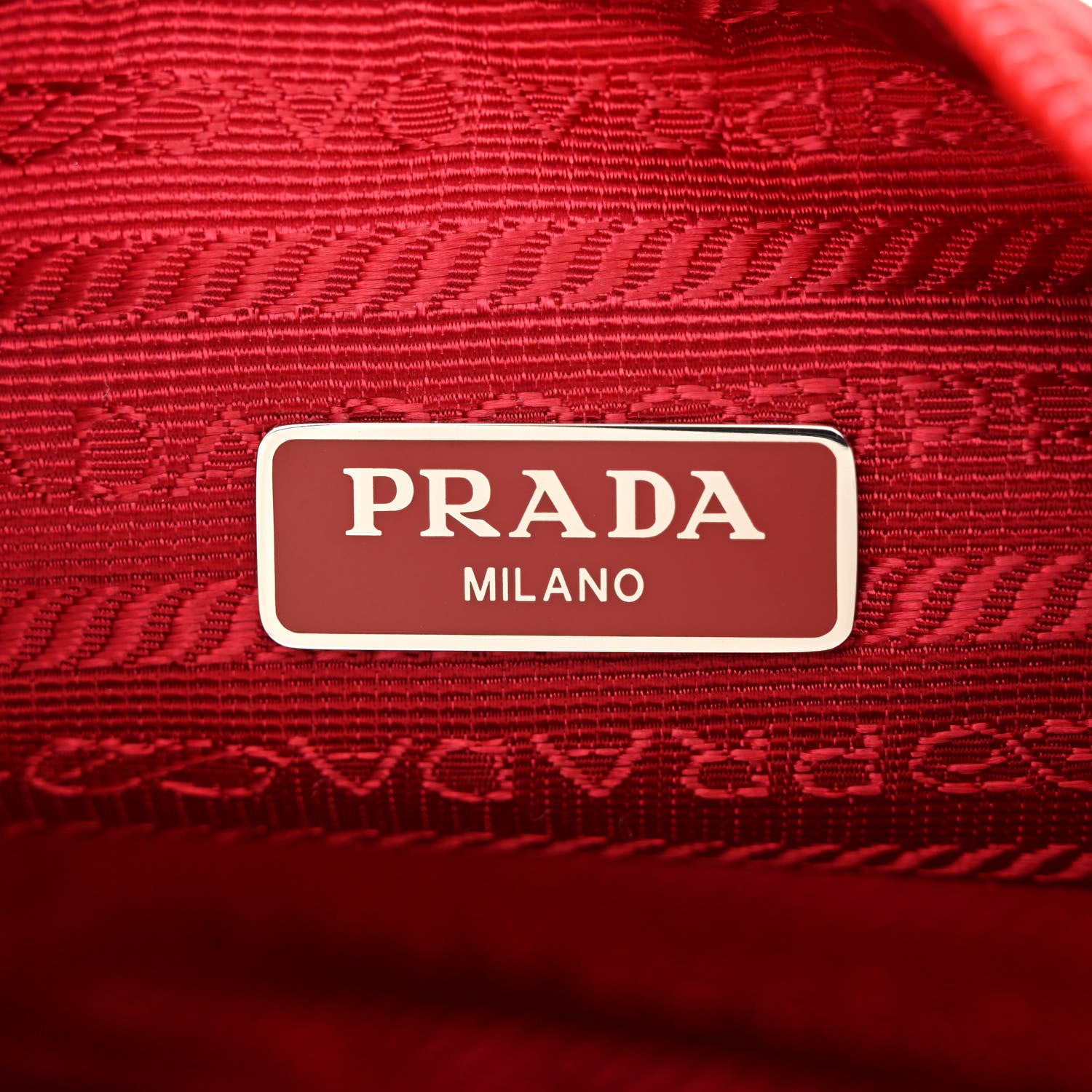 Prada Tessuto Nylon Mini Re-Edition 2000 Bag Rosso 6 of 11