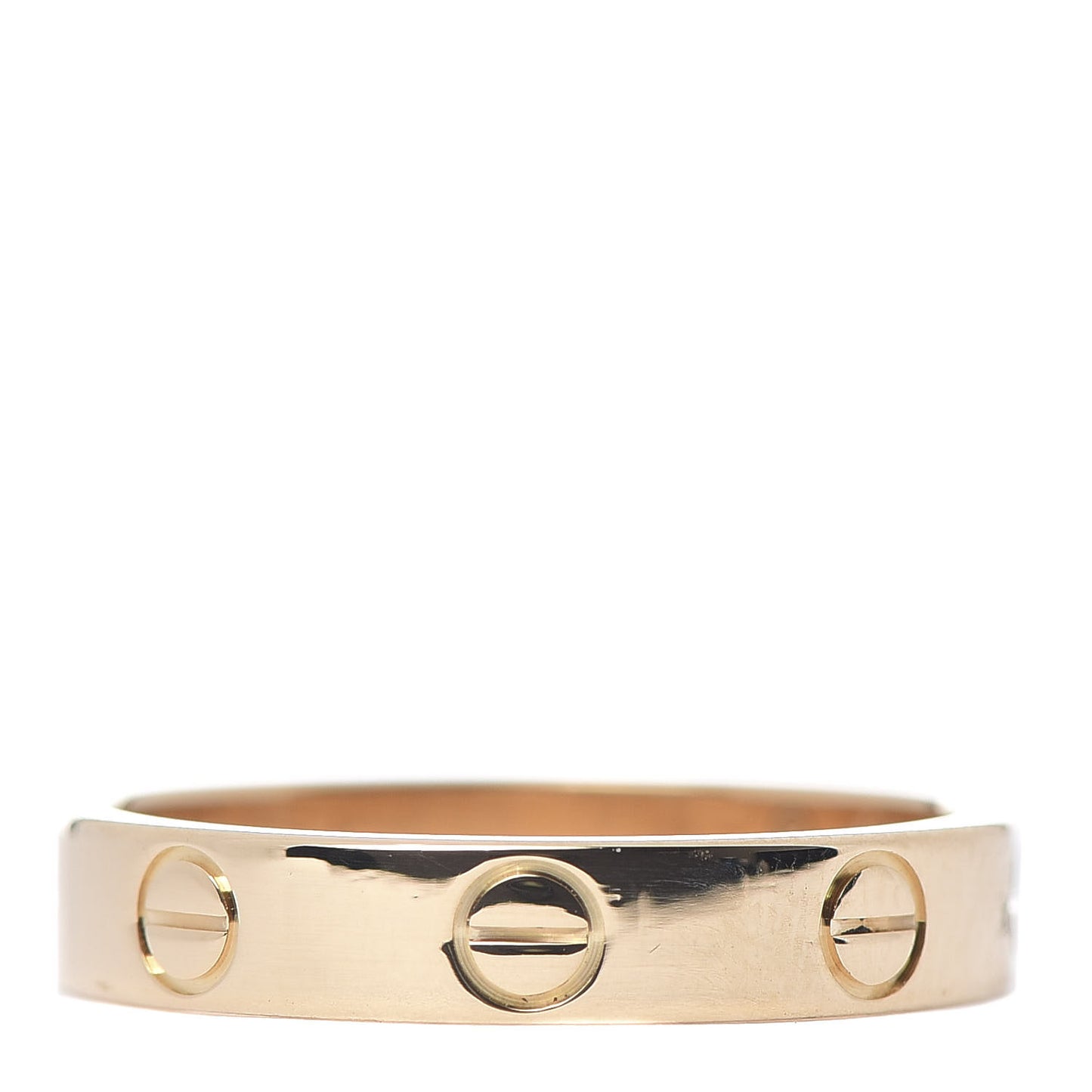 18K Yellow Gold 3.5mm LOVE Wedding Band Ring 52 6