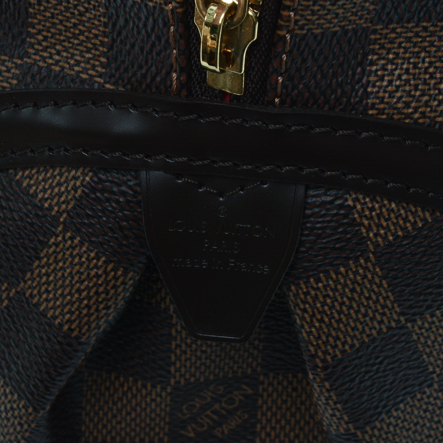 Louis Vuitton Damier Ebene Rivington GM 6 of 7