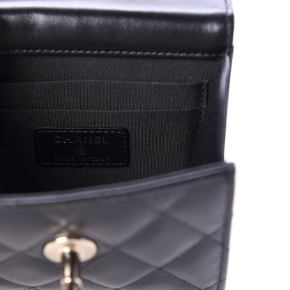 Chanel Lambskin Quilted Mini Trendy CC Chain Wallet Black 7 of 11