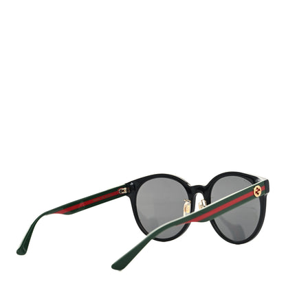 Gucci Acetate GG Web Round Eye Sunglasses GG0416SK Black 4 of 6