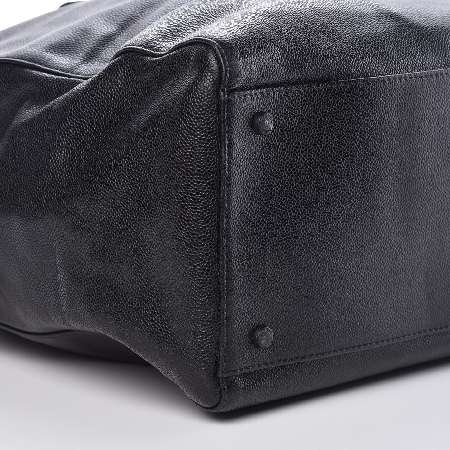 Caviar Large CC Shoulder Bag Black