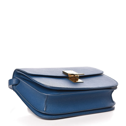 Celine Goatskin Medium Classic Box Flap Bag Deepsea 4 of 10