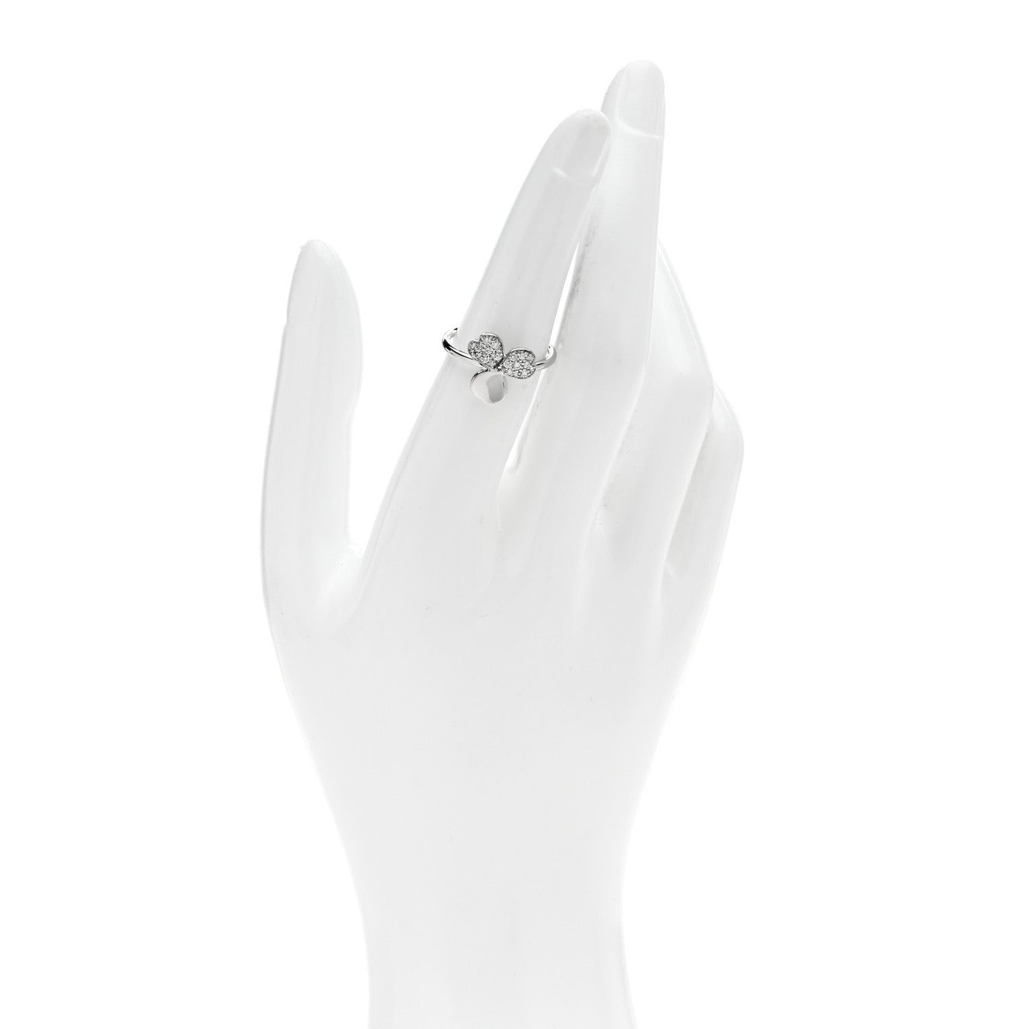 Tiffany Platinum Diamond Paper Flowers Ring 52 6 2 of 5
